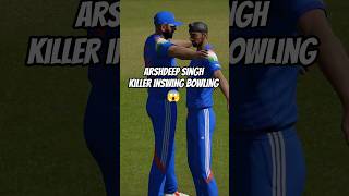 CRICKET 24 - Arshdeep Singh Inswing Bowling To Mitchell Marsh #shorts