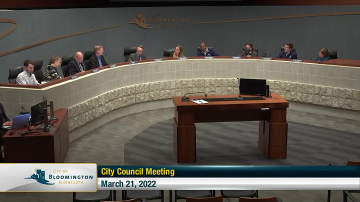 March 21, 2022 Bloomington City Council Meeting - DayDayNews