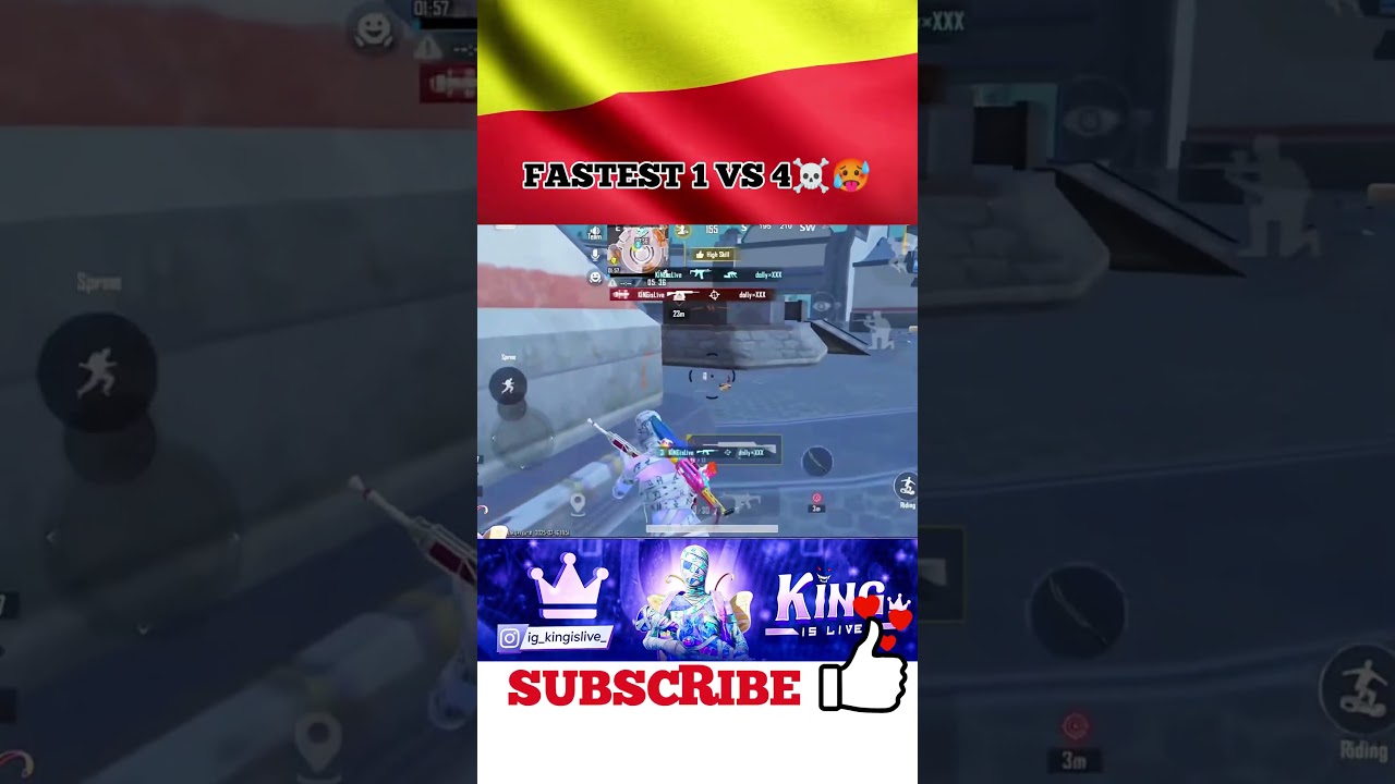 FASTEST 1 VS 4 ☠️🥵 || KANNADA STREAMER || BEST GAMEPLAY 