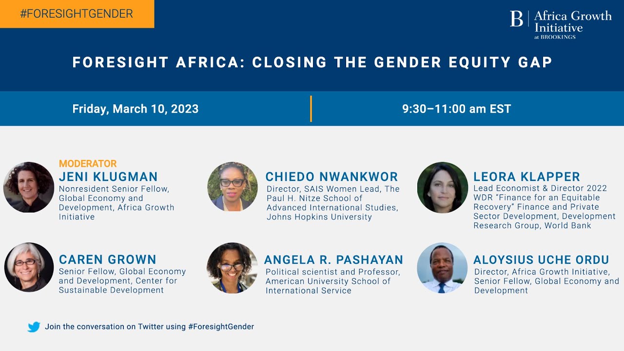 Foresight Africa: Closing the gender equity gap - YouTube
