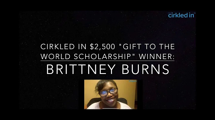 Brittney Burns - Winner of Cirkled In's $2,500 "Gi...