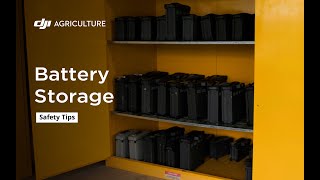 Storage of the Battery | Agras Tutorial