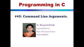 #45: Command Line Arguments.