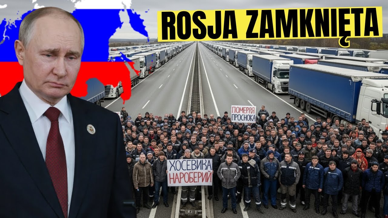 Zimowy chaos w Moskwie: 7 500 ciężarówek uwięzionych, kryzys transportu w miastach