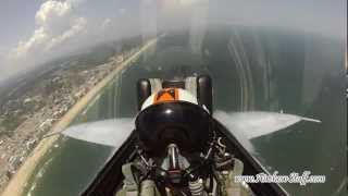 RideAlong! US Navy F\/A-18C Hornet East Demo Team - VB Patriotic Festival 2012 (Cockpit Cam)