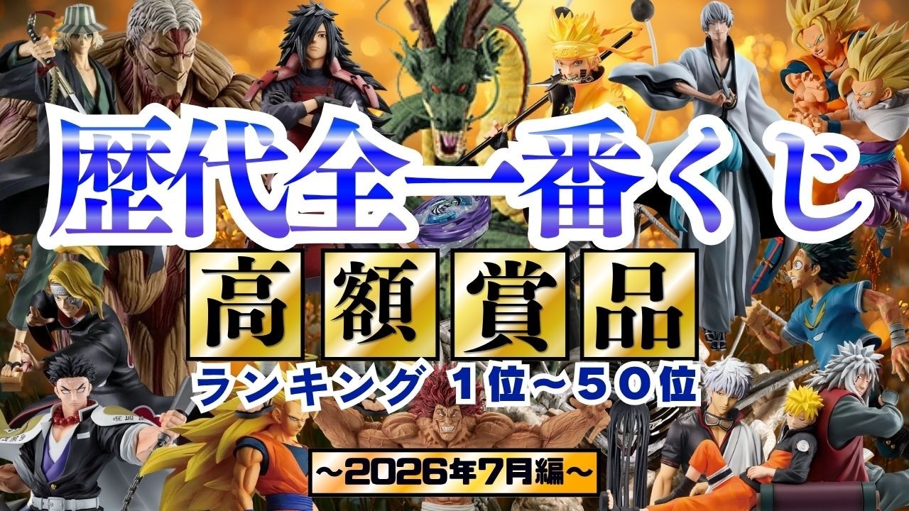 神回爆誕ッ！～ついに歴史が動く～【歴代全一番くじ高額賞品ランキング