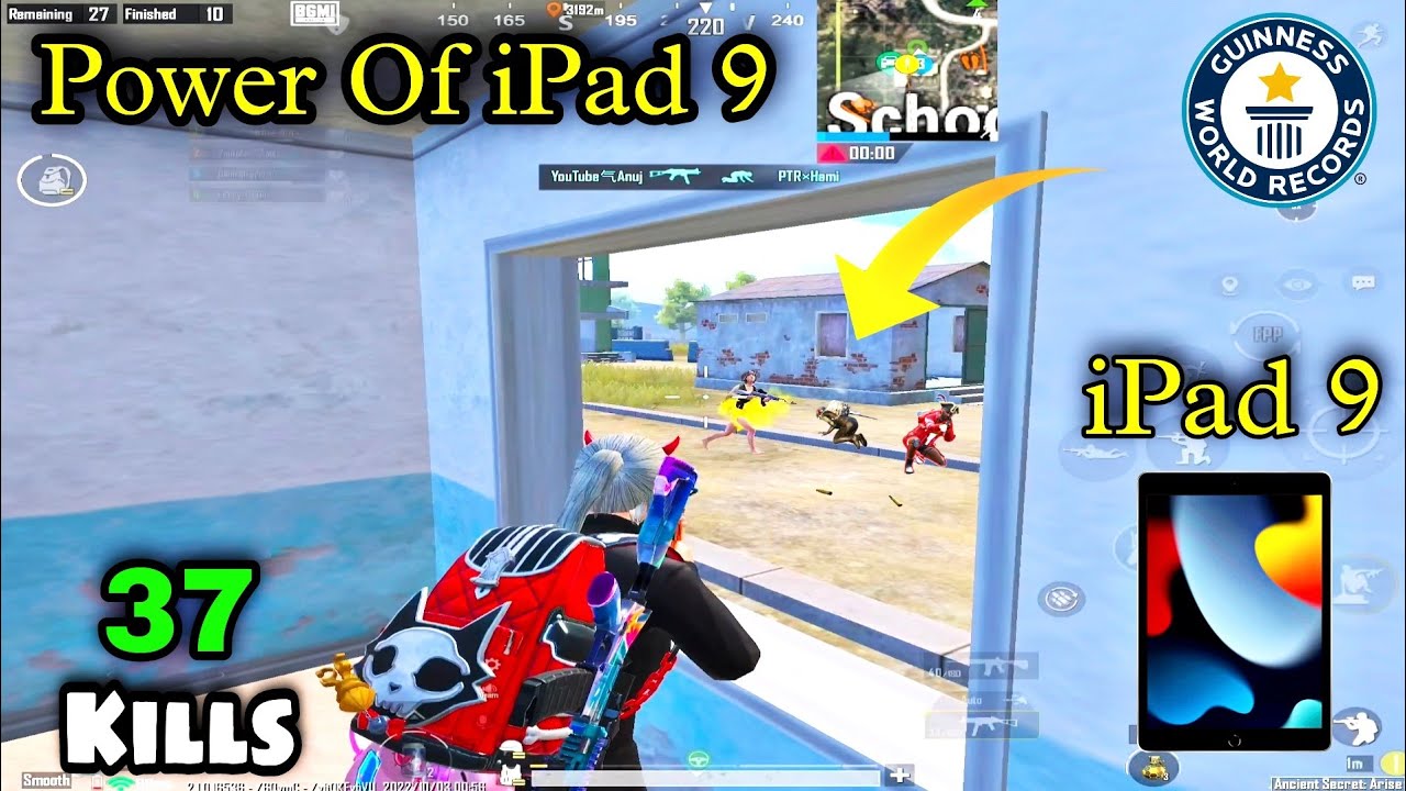 IPad 9th Generation 37 Kills Gamplay 60fps Smooth+Extreme BGMI Test ...
