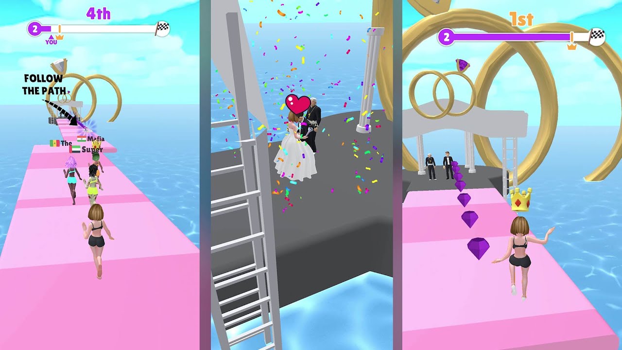 Bridal Rush -  Android,iOS All Levels (1-3) Game Play Endless Run