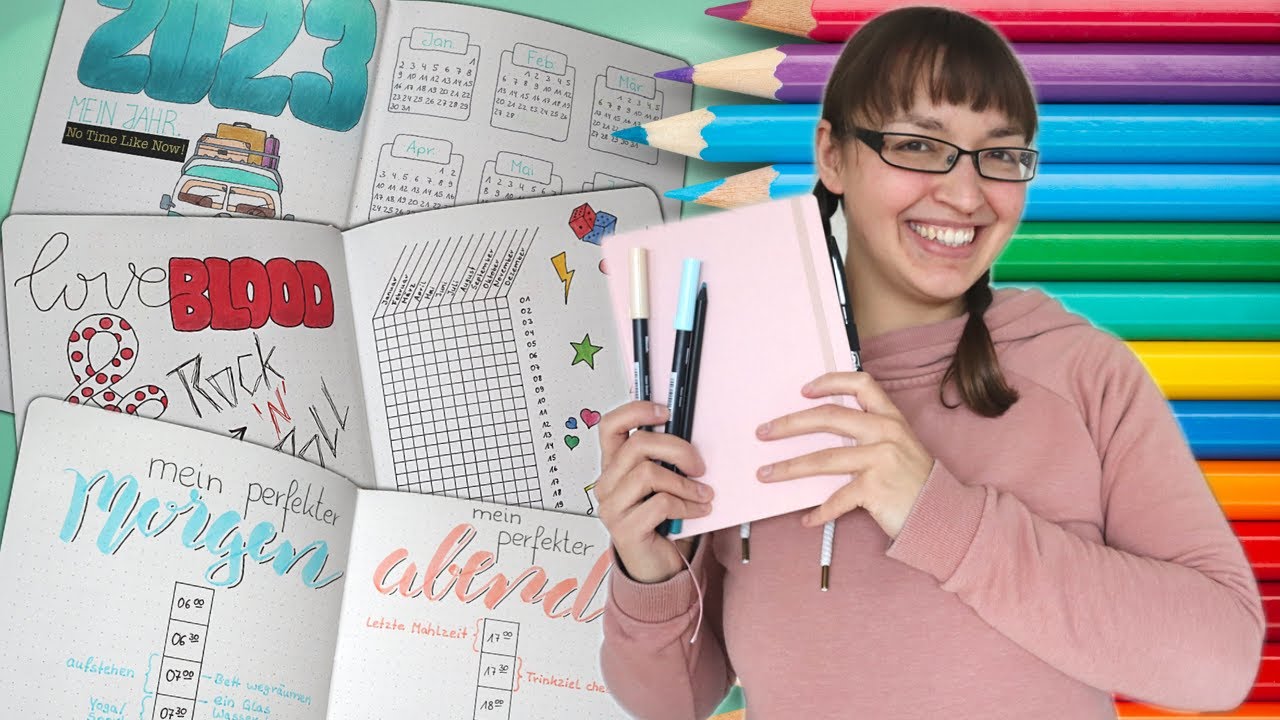 So plane und organisiere ich mein Jahr im BULLET JOURNAL 📕 meine Seiten für 2023
