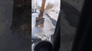 Satisfying Ice Removal From Road #shorts
