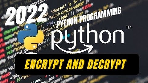 Python Programming for Beginners - Encryption and Decryption Plain Text in Python