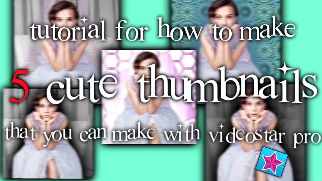 5 CUTE THUMBNAILS THAT YOU CAN MAKE WITH VS - YouTube