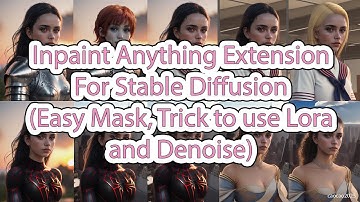 Inpaint Anything with Stable Diffusion (Easy Mask, Trick to use Lora and Denoise)