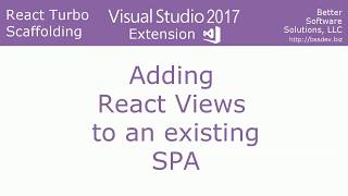 Celebrity React Turbo Scaffolding - Add React Views to an existing Visual Studio SPA Net Worth