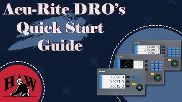 Acu-Rite DRO Quick Start Guide