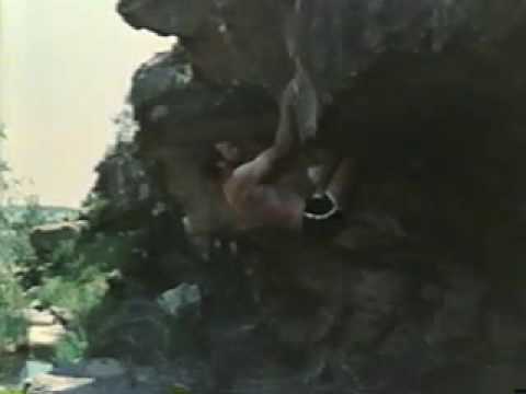 John Gill bouldering at age 45 from "On the Rocks" - movie