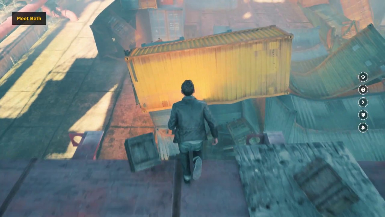 Quantum Break - Act 2 Part 2 - Ground Zero : Bug at container stage ...