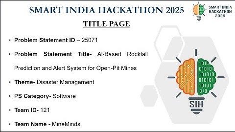 AI based Rockfall Prediction and Alert System for Open Pit Mines|PS25071