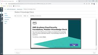 AWS Security Foundations Module 4 - Knowledge Check - Anand K