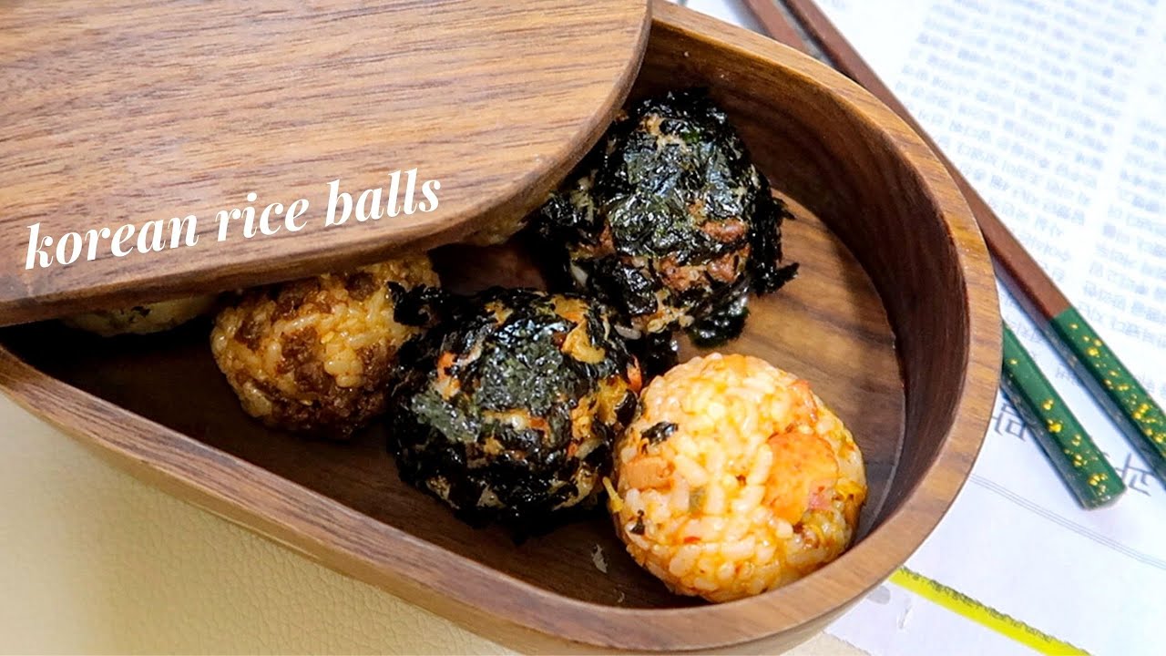 For Autumn: Korean Rice Balls - 3 Ways!
