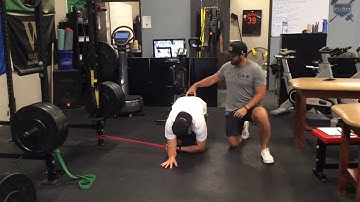 Band T-spine Rotation