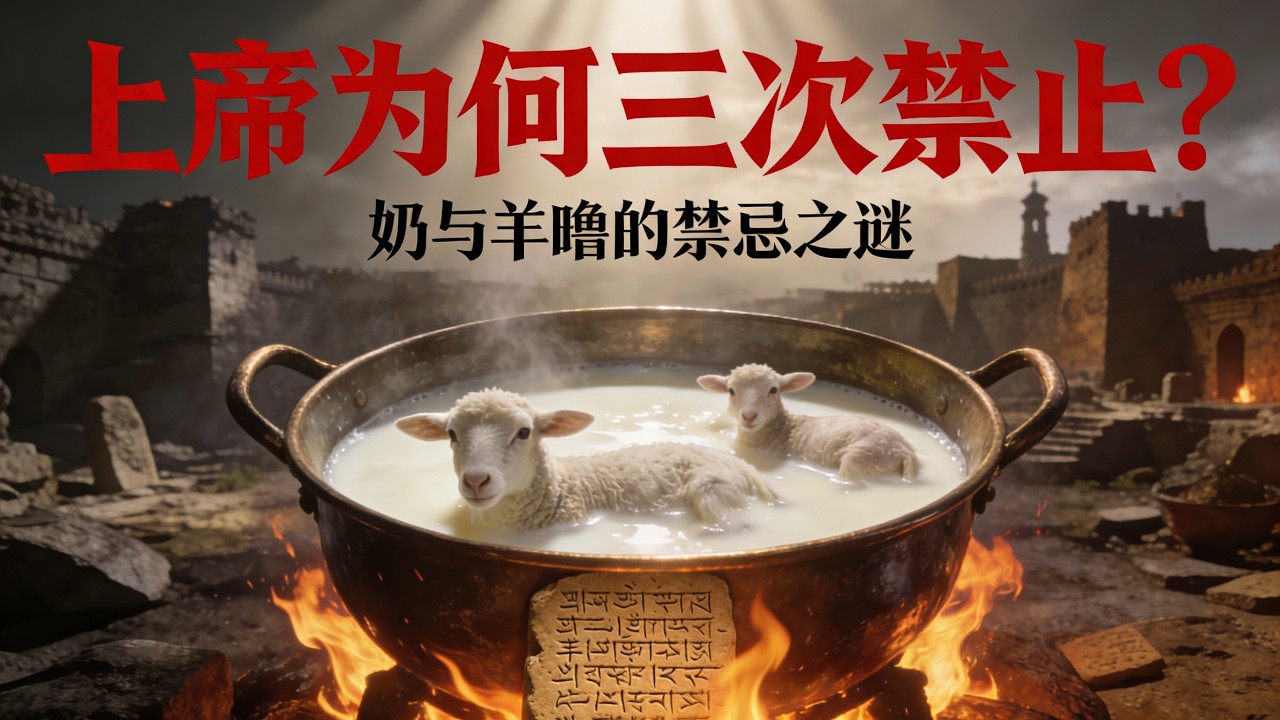 🔥上帝為何三次禁止「用奶煮羊羔」？揭開迦南邪術與現代人靈魂煎熬的恐怖真相！#聖經奧秘 #舊約律法 #迦南邪術 #屬靈爭戰 #聖經冷知識 #基督教真理 #出埃及記 #申命記 #巴力崇拜 #聖經解讀