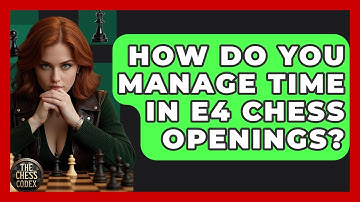 How Do You Manage Time In E4 Chess Openings? - The Chess Codex