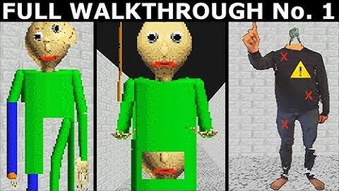 Unknown Educational Software Mod - Run 1 - Full Game Walkthrough & Ending (Baldi