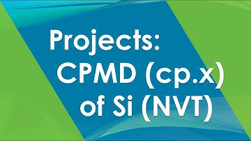 Project: 18.2 (cp.x) NVT ensemble, Car–Parrinello Molecular Dynamics Si | Quantum Espresso Tutorial