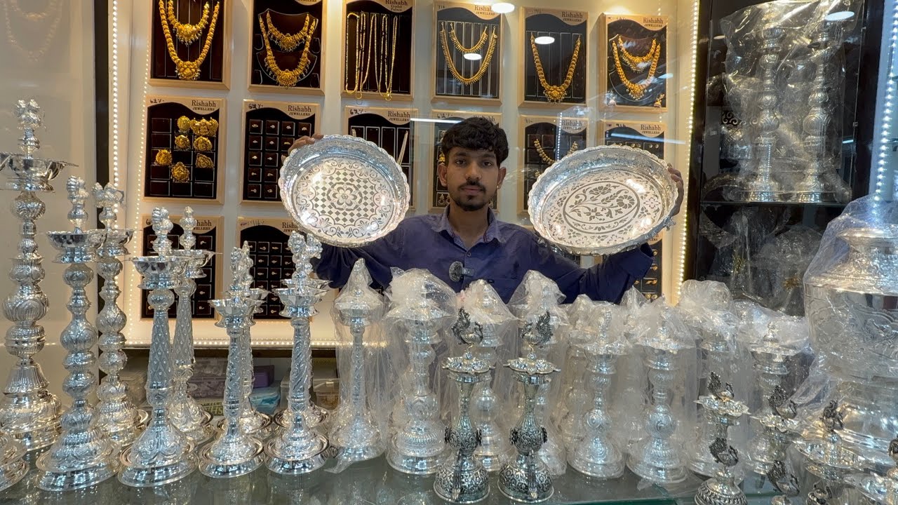 NO WASTAGE & NO MAKING CHARGES🚨Bangalore Wholesale Festive Special Silver Pooja Articles & Jewellery