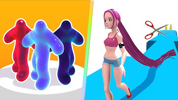💥 💫 Blob Runner 3D Vs Hair Rush in All Levels iOS,Android Walkthrough Gameplay Update New BOU3E9ZO