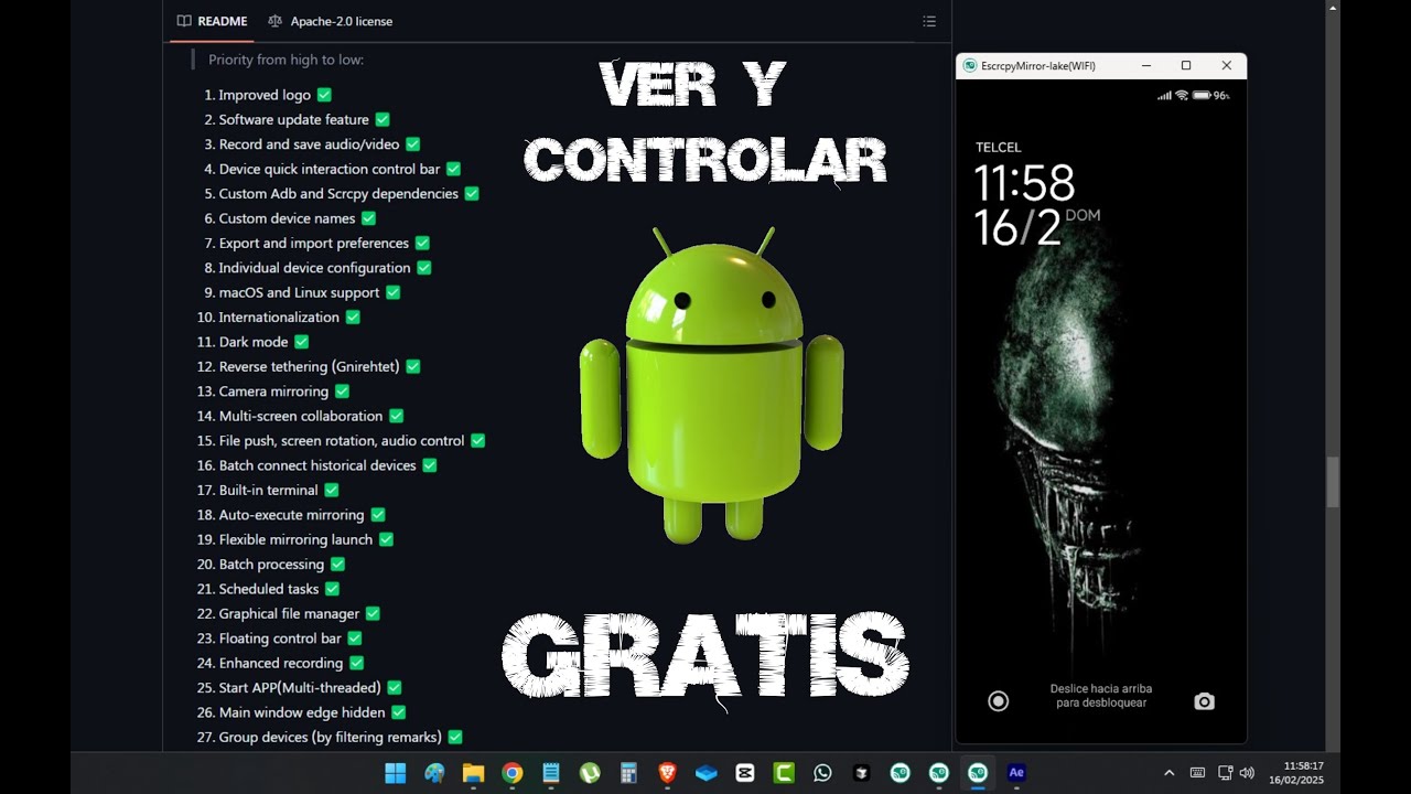 Ver y Controlar Pantalla de tu ANDROID desde PC con SCRCPY | Windows 7 ...