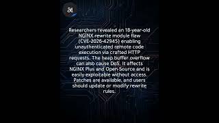 18-Year-Old NGINX Rewrite Flaw Enables Unauthenticated RCE