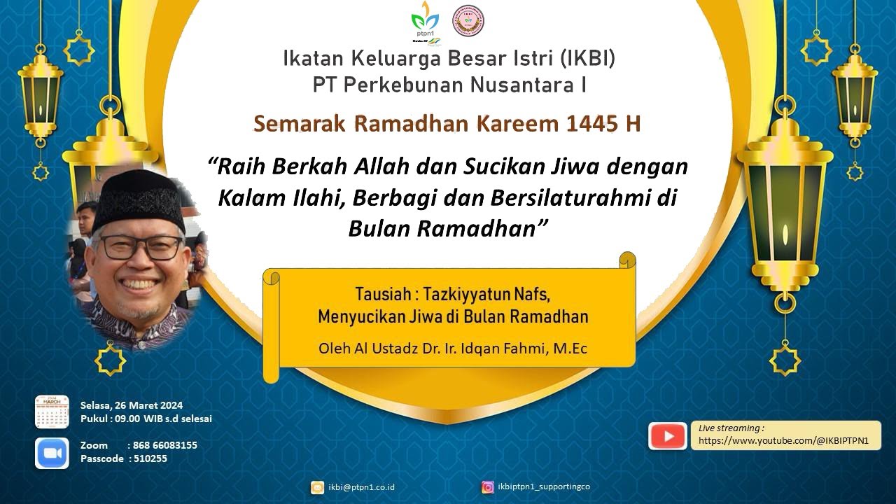 Live Streaming Rangkaian Kegiatan Bakti Sosial IKBI HO PTPN I