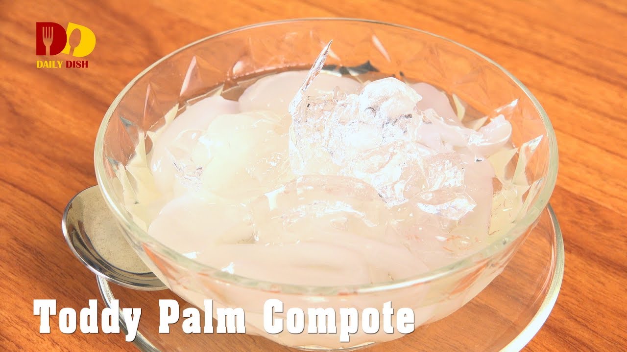 Toddy Palm Compote | Thai Dessert | Louk Tarn Loi Gaew | ลูกตาลลอยแก้ว