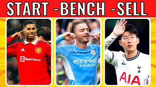 Build The Ultimate Football Team  🥳💪 START - BENCH - SELL !!