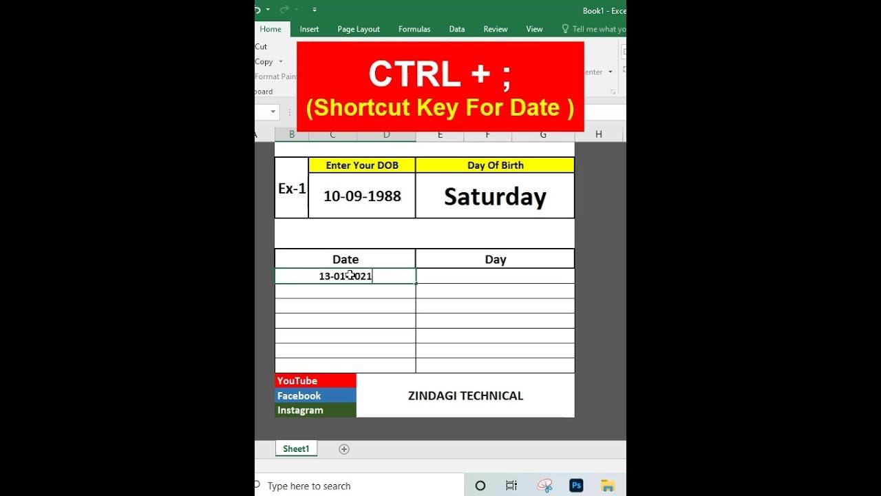 How to find day of any date in hindi formula to extract day name from 