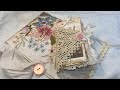 Vintage stitches tiny journal