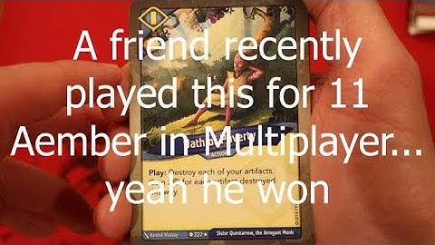 This Keyforge deck has a surprising amount of Aember control