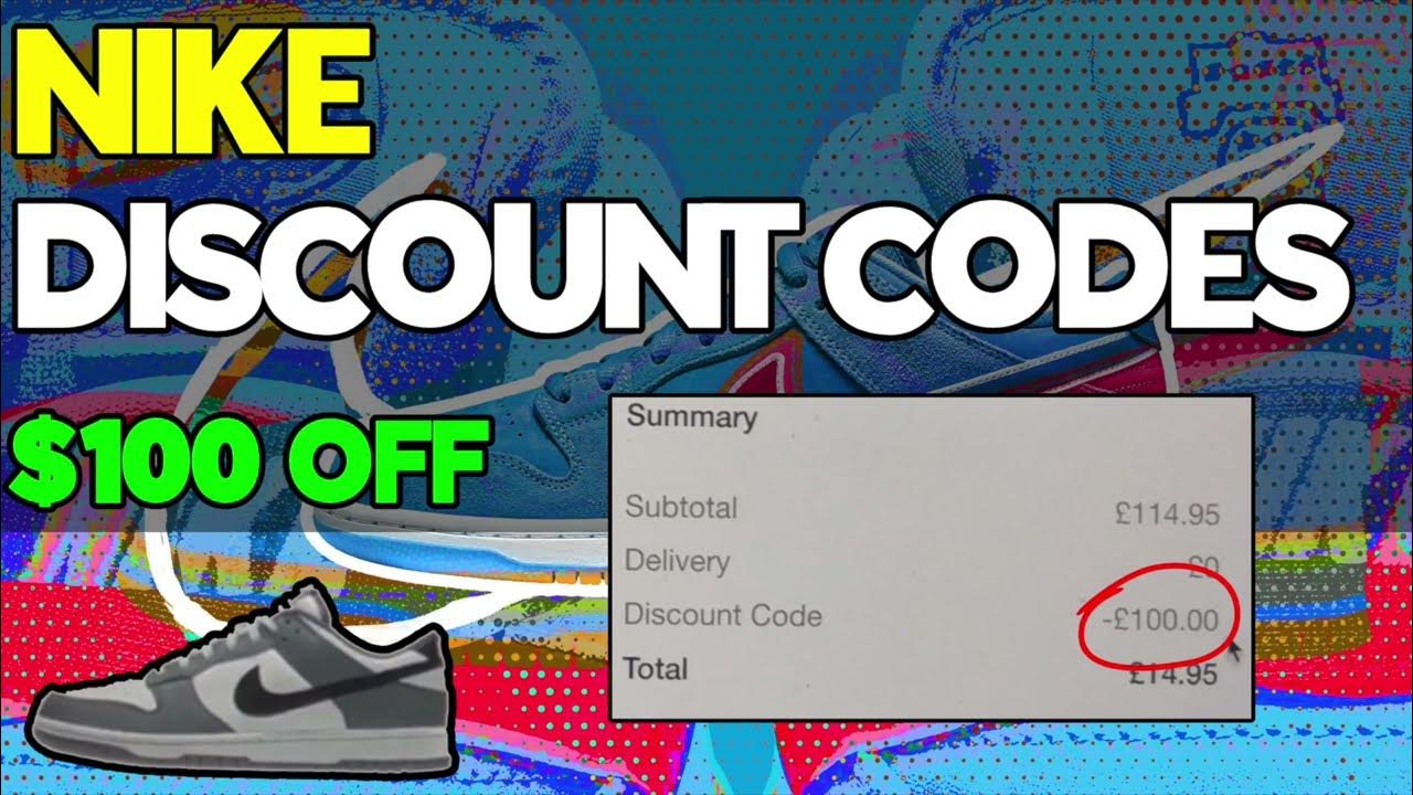 Nike Discount Code 2023 Get 100 OFF your Order with this Promo code