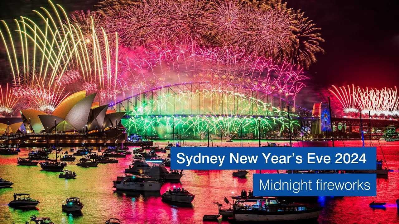 Sydney New Year's Eve 2024 midnight fireworks – the official full-length video
