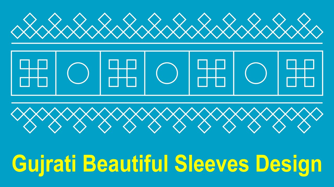 Hand Embroidery/Gujrati Beautiful Sleeves Design/Gujrati Stitches