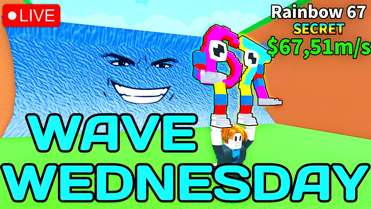 Escape Tsunami For Brainrots Admin Abuse (WAVE WEDNESDAY) 🌊