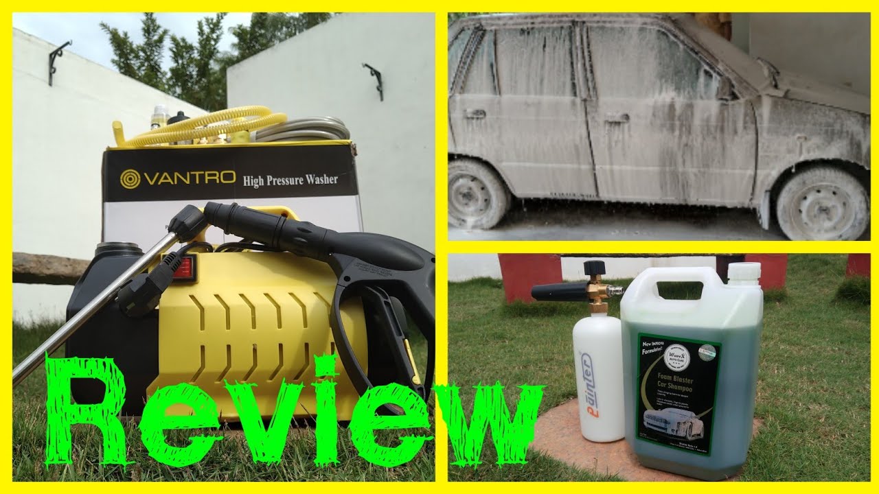 Review Vantro Car High Pressure Washer Wavex Foam Blaster Car