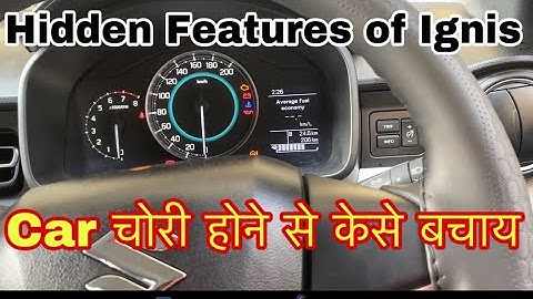 Ignis Zeta Mid Display Settings and Hidden Features update Sensors, Antitheft alarm 2021 | Pratik