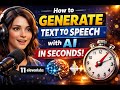 How to Generate Text to Speech with AI in Seconds (Easy) | 2026