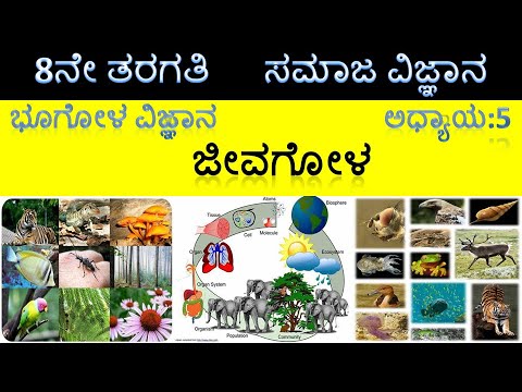 ಎಂಟನೇ ತರಗತಿ I ಸಮಾಜ ವಿಜ್ಞಾನ I ಭೂಗೋಳ ವಿಜ್ಞಾನ I ಅಧ್ಯಾಯ:5 ಜೀವಗೋಳ