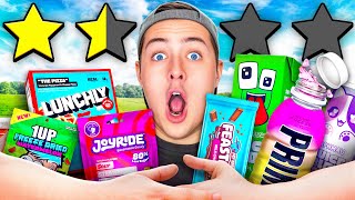 Trying Every YouTuber Product! (Prime, Feastables, and More)