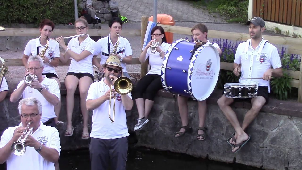 Cold Water Challenge 2014 Stadtmusik Zell im Wiesental