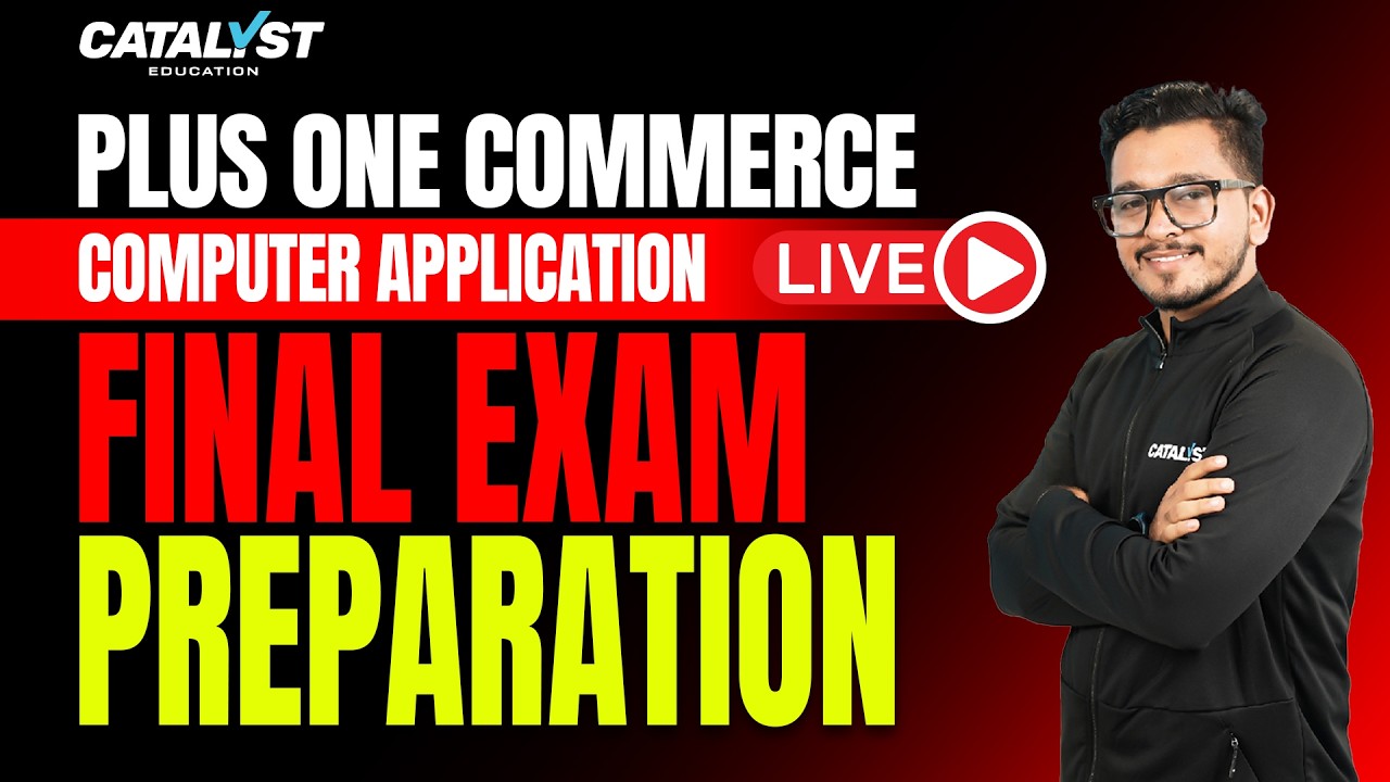 Plus One Commerce Computer Application 🔥 Final Exam Preparation | Full ...